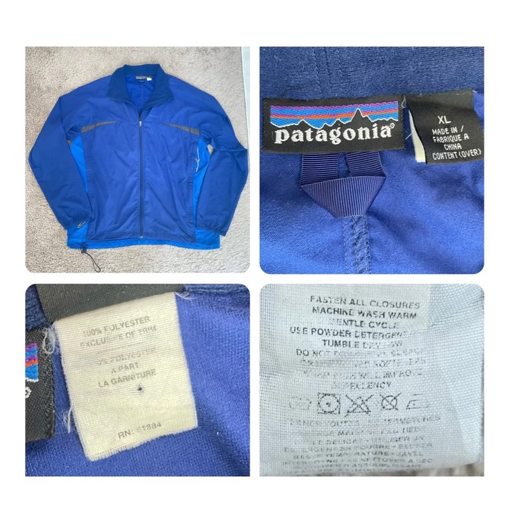 Patagonia Vintage Men's Integral Lightweight Zip Jacket in Horizon Blue Size XL